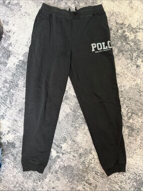 Polo by Ralph Lauren Kids Black Logo Sweat Joggers